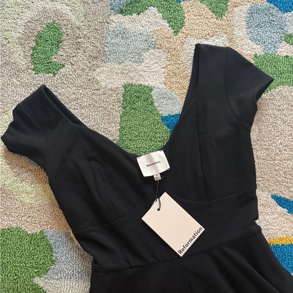 Reformation black midi dress NWT - Picture 6 of 7